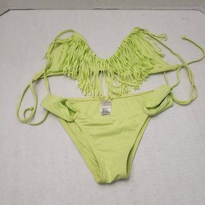 l*space L * Space Swim Swimsuit Fringe Audrey Halter & Bikini Set S